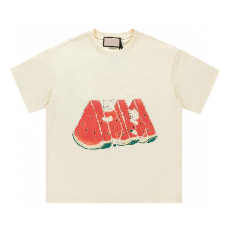 Designer T Shirt Women Clothes Cartoon Mens Tshirt Womens T-shirt Shorts Top Tee Shirts Summer Fruit Pattern T Shirts Mens Tees Multi Style