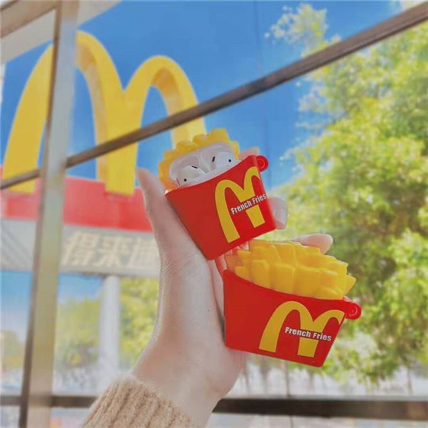 Creative Fun Potato Chips Cute 1-2 Bluetooth Earphone Protective Cover Pro3 Suitable Silicone Soft Shell