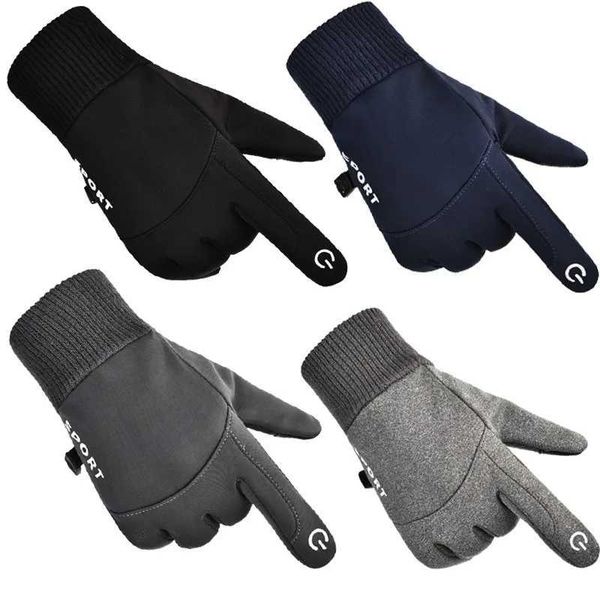 Winter Waterproof Mens Gloves Windproof Sports Fishing Touchscreen Driving Motorcyc Ski Non-slip Warm Cycling Women GlovesXJ241118
