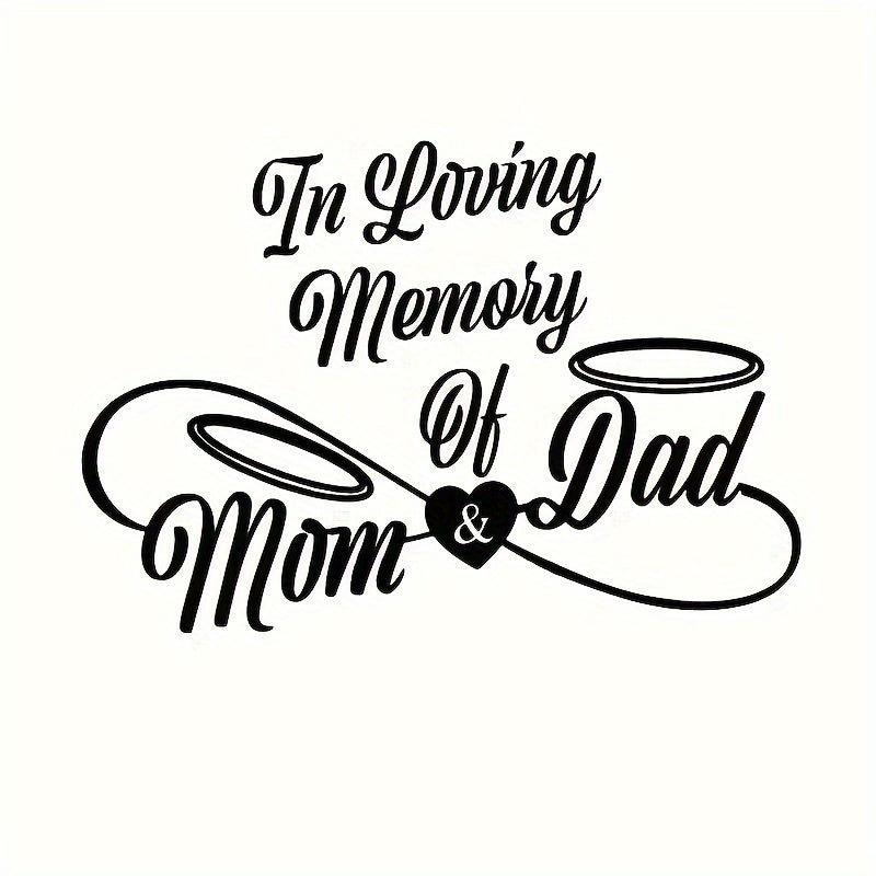 TEMU Decals, Durable Materials, Elegant Cursive Script With Commemorative Symbols