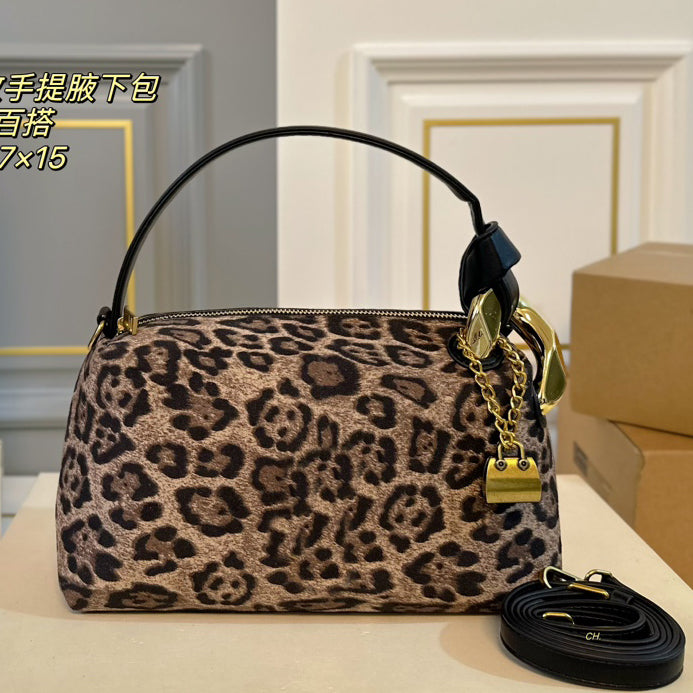 Suede bag Underarm bag Leopard print Messenger bag Flap designer bag shoulder bags high quality luxury men womens purses designer woman handbag wall
