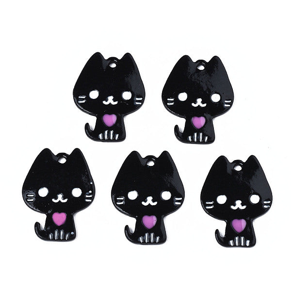 Pendentifs peints à la bombe d'émail d'alliage de placage de rack