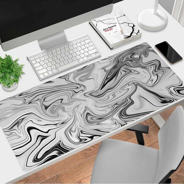 Mouse Pads Wrist Rests Black and White Lines Mousepad HD Printing Computer Alfombrilla Gaming Mouse Pad Keyboard PC Tapis De Souris Mausepad