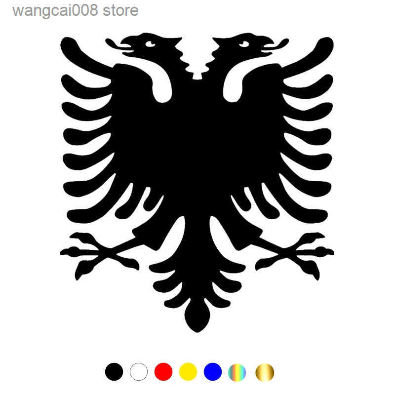 CS10615# Vinyl Decal Albanian Double Headed Eagle Car Sticker Waterproof Auto Decors on Truck Bumper Rear Window S250829