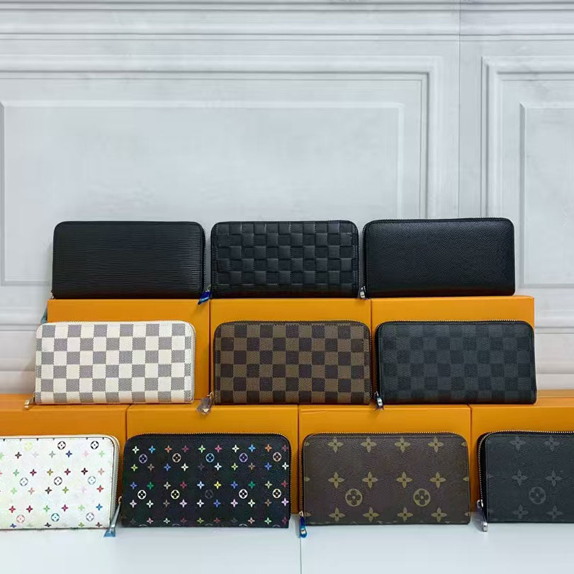 Fashion For Women Clutch Ladies Long Wallet Pu Leather Single Zipper Wallets Classical Coin Card Holder Purses Designer Bag Bags Handbag Shoulder Pu