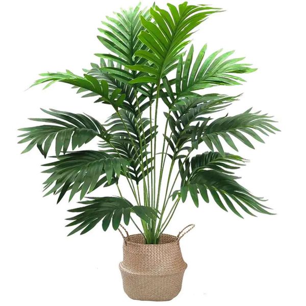 Palm Tall Large Artificial 82Cm Tree Fake Plants Trcal Monstera Branch Green Plastic Leaves For Home Garden Outdoor Decor 240127
