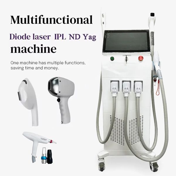 Top Ranking Nd Yag Pico Laser-OPT-Diode laser 3 in 1 Skin Rejuvenation Ice Point Hair Removal Elight Acne Treatment Picosecond Tattoo Washin