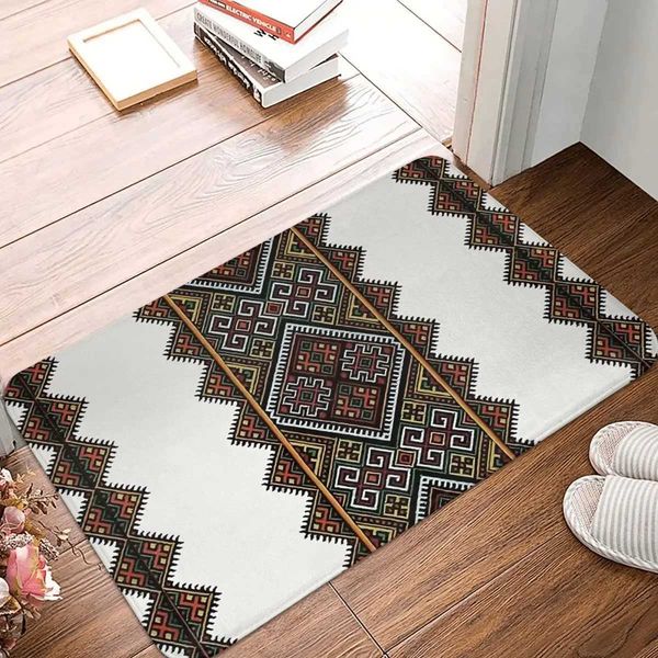 Ethiopian Cross Art Empire Abyssinia Non-Slip Carpet Doormat Bedro Bathro Mat Welce He Rug Z250211