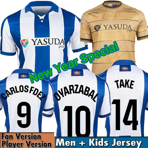 24 25 Camisetas ReAl SoCIedAD Soccer Jersey Kids Kit 2024 2025 Futbol Home Away Third Football Shirts Training New TAKE MERINO OYARZABAL SIL