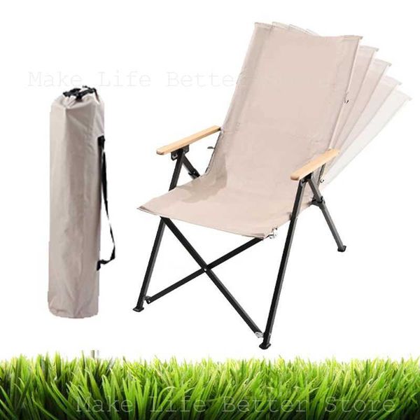 Hiker Outdoor Folding Chair Cam Supply Portable Small Fishing Chair with Footstep Folding Beach ChairW241111