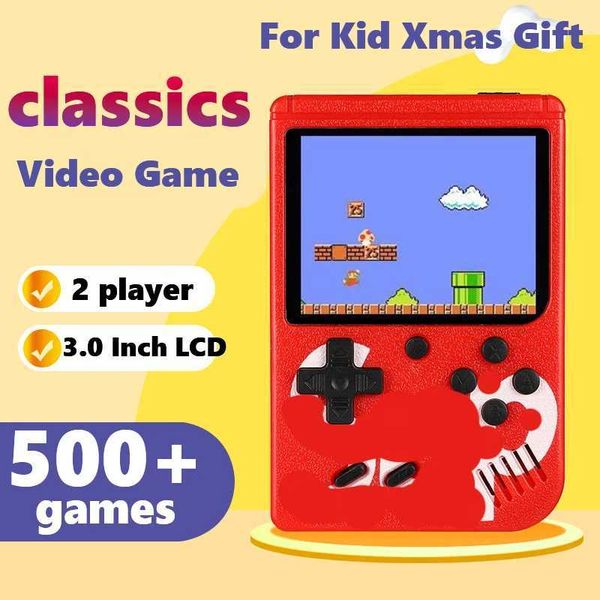 Retro Portable Mini Handheld Video Game Console 8-Bit 3.0 Inch LCD Color Kids Game Player Built-in 500 games For Kid Xmas Gift Z241029