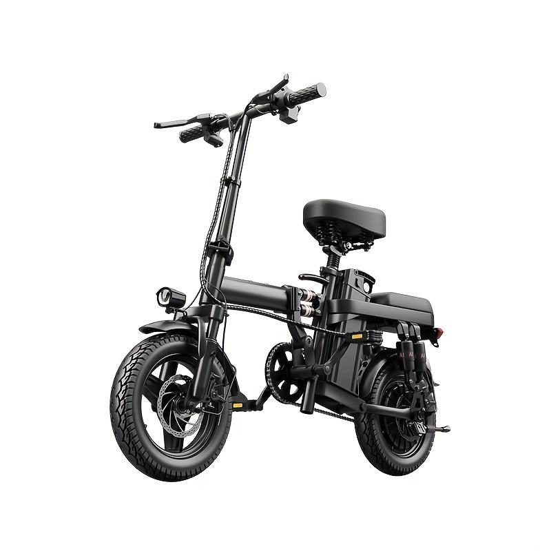 TEMU Adult Electric Bike, Foldable E-bike With Removable Battery, 20mph Commuter Electric Bicycle