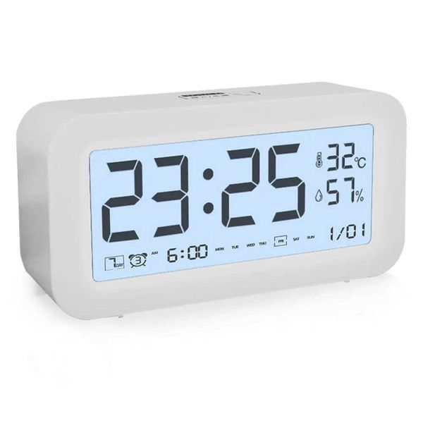 Digital Alarm Clock Smart Control Brightness Volume Adjustable Smart Luminous Small Wahes Table Clock DecorationsT250114