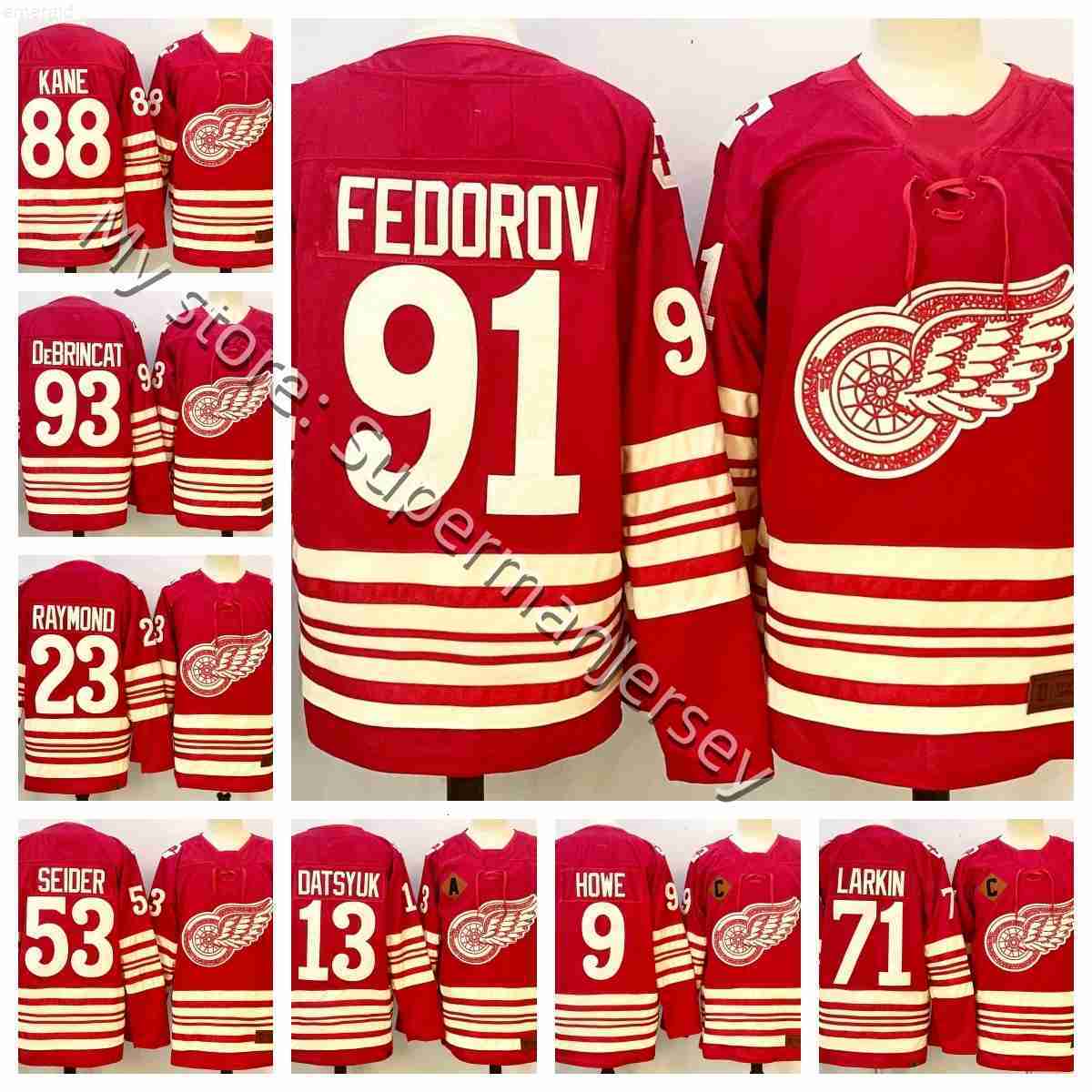71 Dylans Larkins detroites hockey jersey red wingsS jersey Lucas Raymond Moritz Seider Vladimir Tarasenko Patrick Kane Jonatan Berggren Alex DeBrin