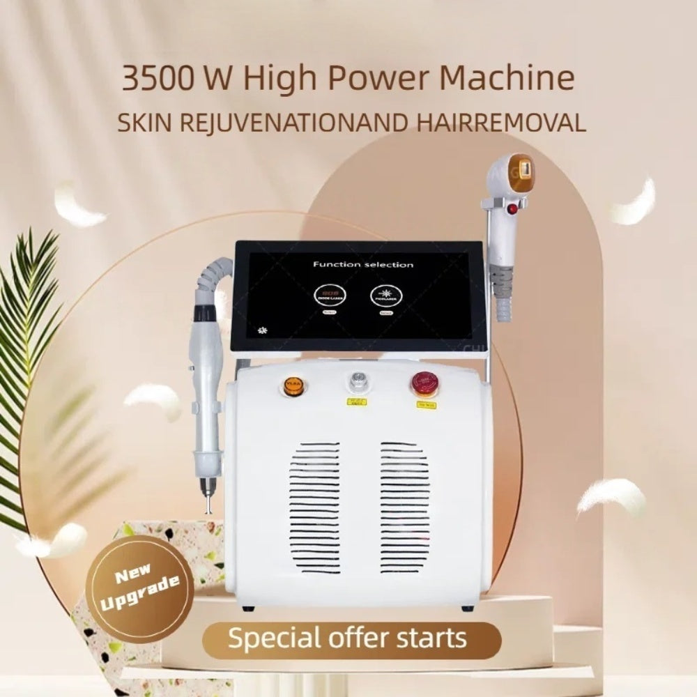 2025 new portable 808nm diode laser hair removal machine 2-in-1 picosecond tattoo removal device 3 wavelength
