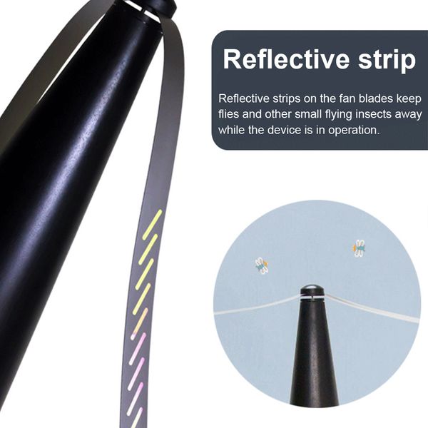 Automatic Mosquito Repellent Fan Household Flies Bugs Repeller Battery Powered Portable Pest Control for Home Outdoor Picnic