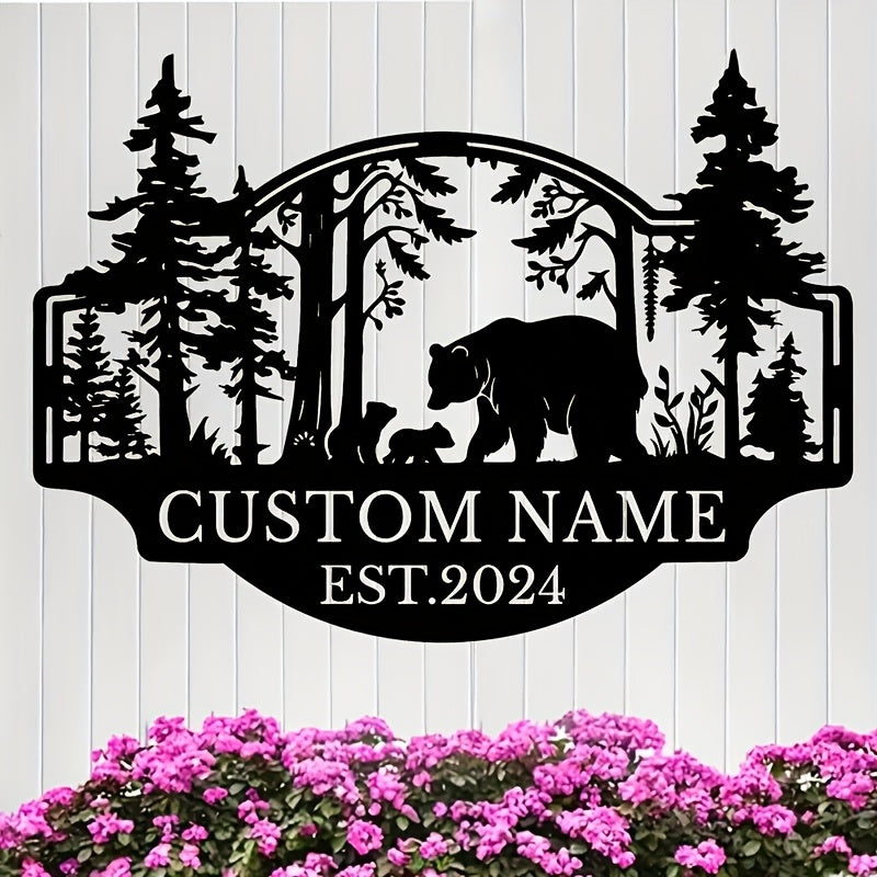 TEMU Room Decoration Customized With Cabin Logo, Personalized Outdoor Wall Decoration, Sun And Water Resistance, Customized Family Name, Camping
