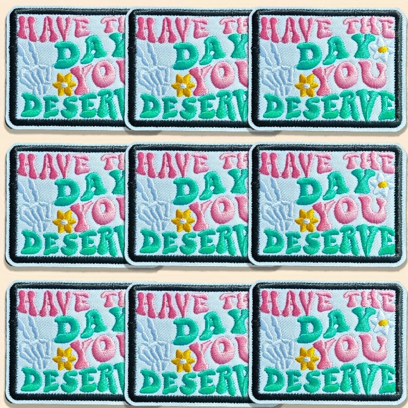 TEMU 9pcs Of "have You " Embroidered Patch Stickers Per Set, Which Are Very Suitable For Truck Drivers' Hats, Bags, Etc