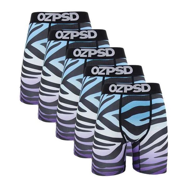 Underpants Men Underwear Boxer Cueca Male Panties Lingerie Boxershorts Trunks Summer Breathable Printed Mens Boxers H241120P8CB