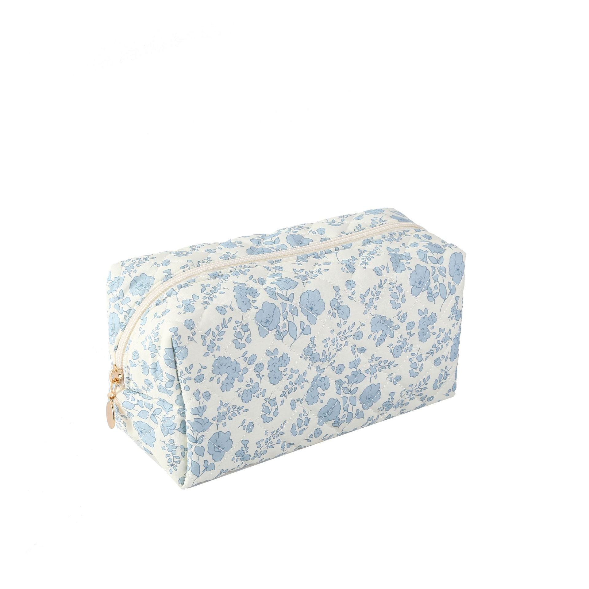 AN35-AAAA Embossed small fresh lily flower cosmetic bag portable travel skin care storage bag