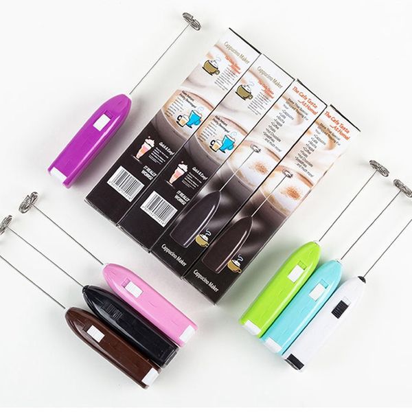 Electric Coffee Mixer Egg Beater Drink Blender Mini Household Milk Frother Automatic Handle Stirrer Tools For Kitchen Bar