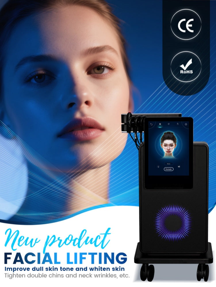 RF Professional EMS Facial Electrical Stimulator Painless Compact Face Lifting Magnetotherapy Anti-Aging Nursing Instrument