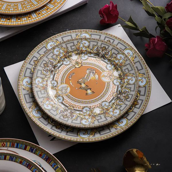 Ceramic tableware, European home tableware, creative fruit plates, ceramic plates, gifts