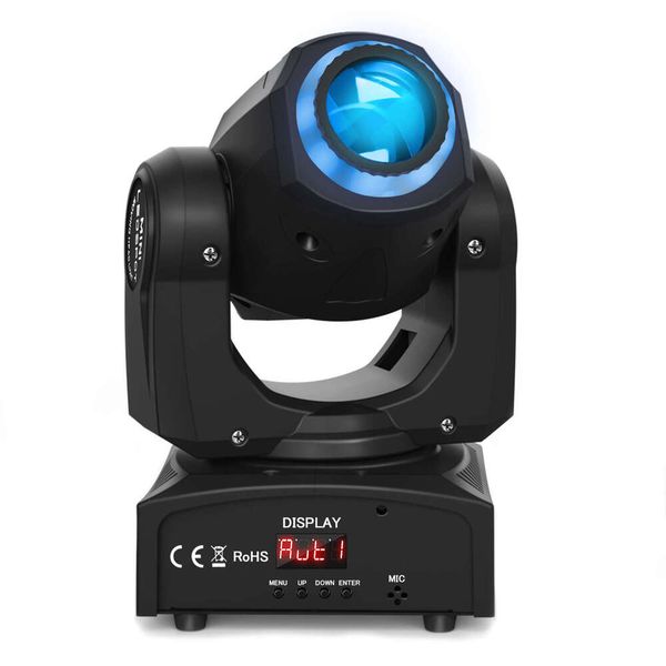 U&#039;king 30W RGBW LED Moving Head 8Gobos 14Colors Light Dmx512 Spotlights Sound Activated For DJ Party Stage Lighting