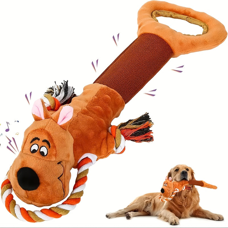 TEMU Upgraded Bear Dog Toys For Aggressive Chewers Puppy Toys With Crinkle Paper And , Interactive Tug Of Toy For Small, Medium, And Large Breeds,