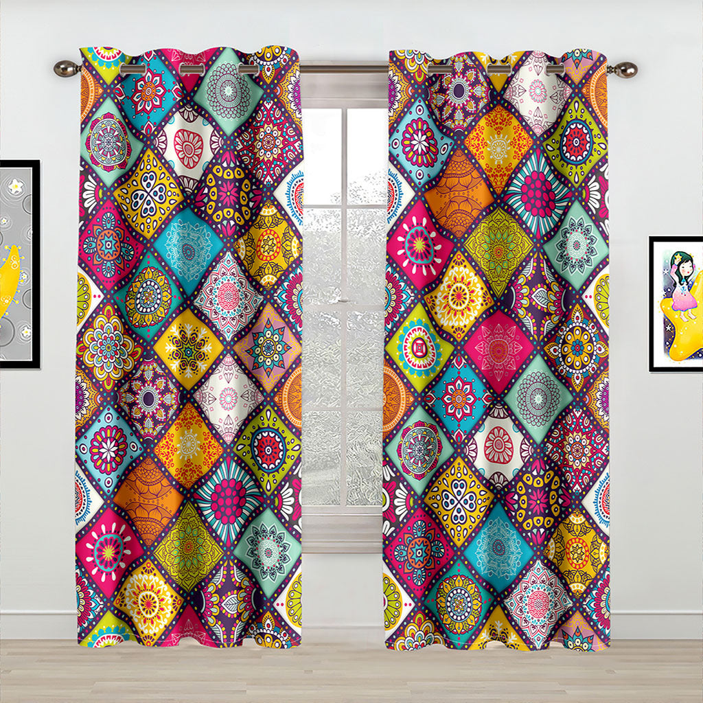 YL-37083 High-precision Customized 3D Curtain Printing Finished Landscape Wave Curtain Blackout Curtain