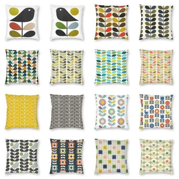 Orla Kiely Multi Stem And Bird Cushion Cover Scandinavian Flower Floor Pillow Case for Living Room Sofa Pillowcase Home DecorXJ250102