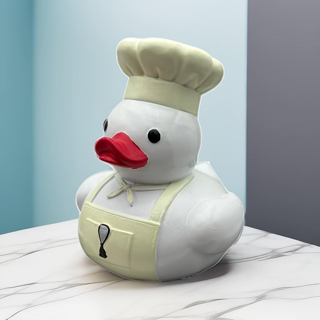 TEMU 1pc, Handmade Duck Decorations For Home Cabinet And Office Desktop Resin Craft Gift