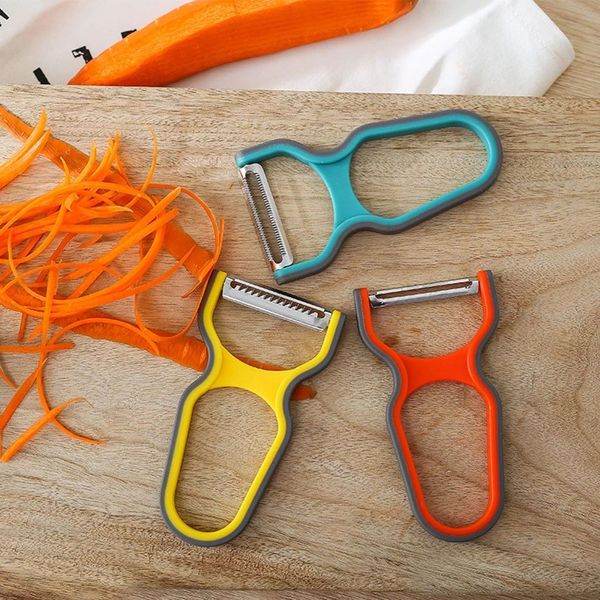 3pcs-lot Fruit Tools Vegetable Peeler Set For Potato Fruit Non-Slip Home Kitchen Peeling Tool Random Color