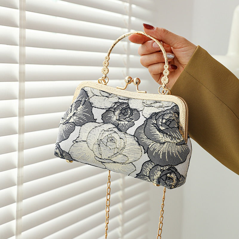 Chinese Style Cheongsam Bag Dinner Bag Mini Handbag Crossbody Bag Three Use Exquisite High-quality Bag Gift