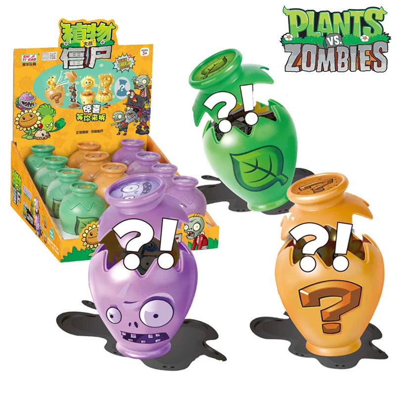 Blind Box Plants VS Zombies 2 Crock Pot Surprise Box Set Toys Peashooter SunFlower Pirate Captain Zombie Game Figure Model Toys Boys