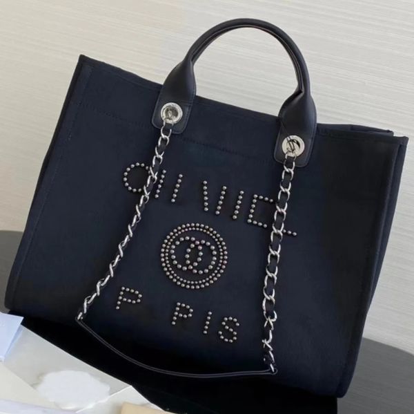 23new Men and women designer bags obliquely across the chain with the beach luxury fashion knitting women&#039;s purse one shoulder large ca