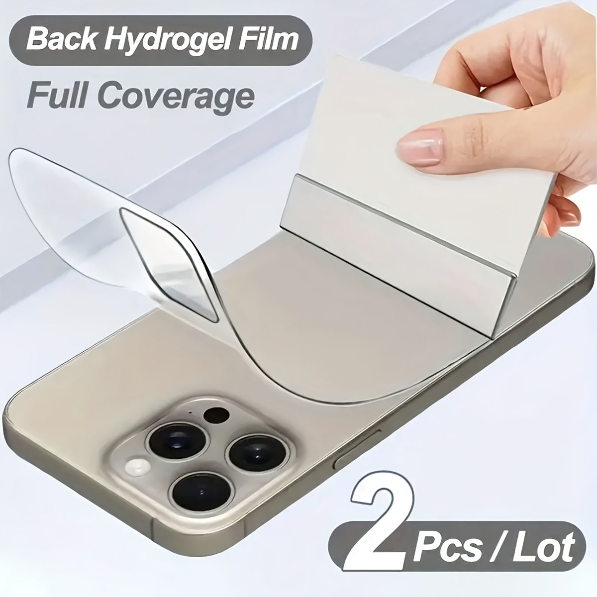 TEMU 2-pack Full Coverage Hydrogel Film Screen Protector For Iphone 17, 16 Pro Max, 15, 14, 13, 12, 11 Pro , Xr, Xs Max, 13 Mini - Anti-scratch &