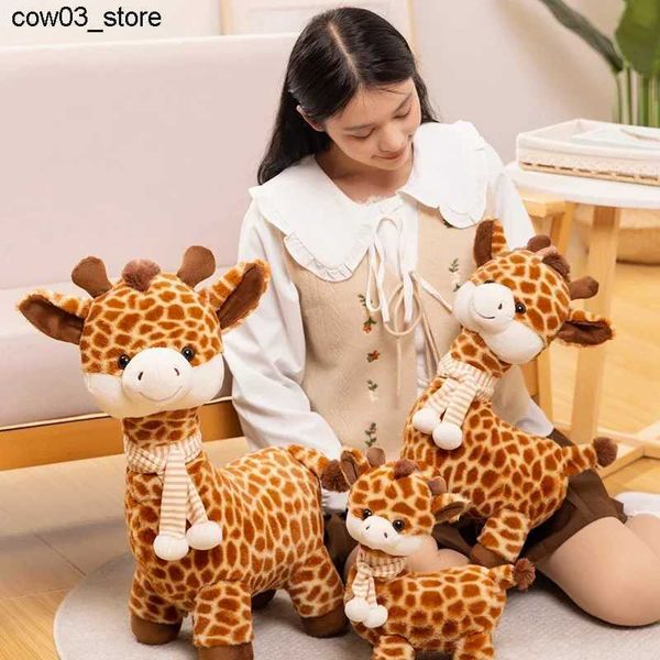 Plush Dolls Kawaii Lifelike Giraffe Stuffed Animals Scarf Giraffe Plush Toy Plushie Toy Gift For Kid Girlfriend Birthday Boy Christmas GiftL