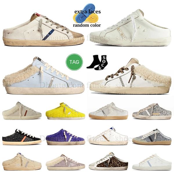 Designer Sabot Casual Shoes Do Old Dirty Running Sole Star Ballstar Trainer Loafers Tennis Shoe Ball Star Mid Slide Star Leather Green Yello