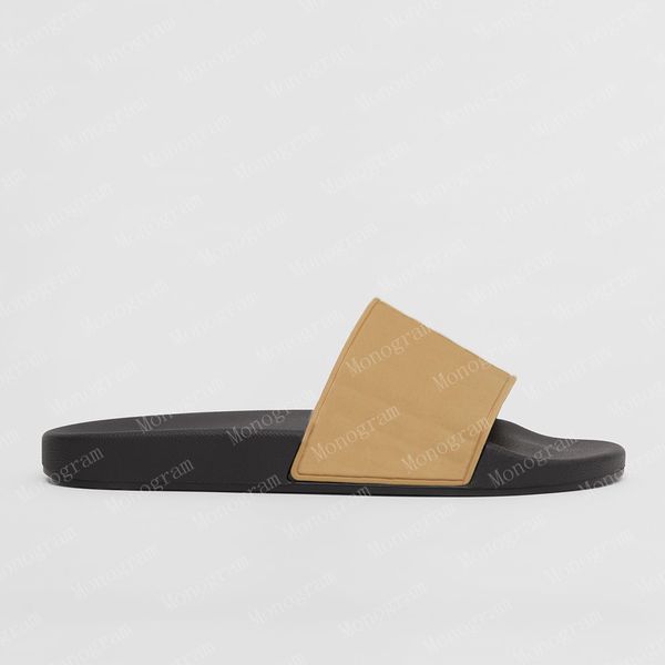 2023 beige slippers men slipper sandals women slides waterfront beige sandal womens flip flops mens shoes 36-45 with box and dust bag #BVS-0