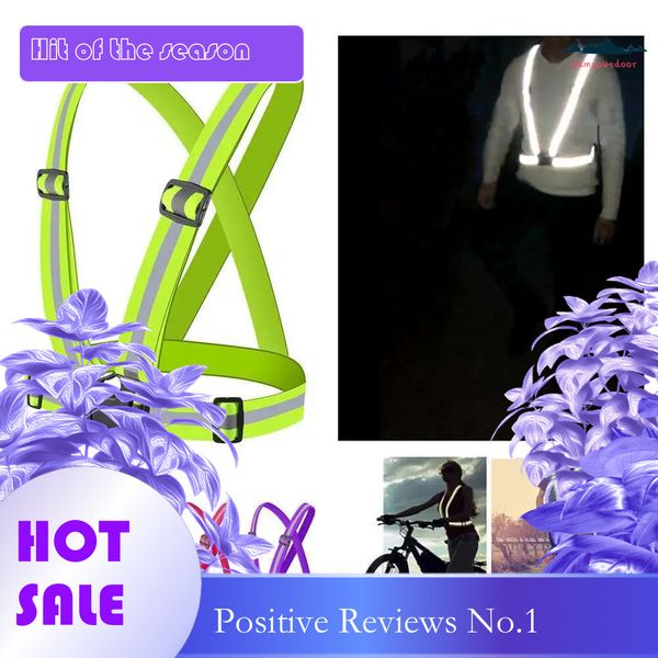 Ddmyoutdoor China Domestic High Visibility Reflectors For Motorcycle Motor Belt Night Running Riding Clothing Adjustable Safety Vest Elastic