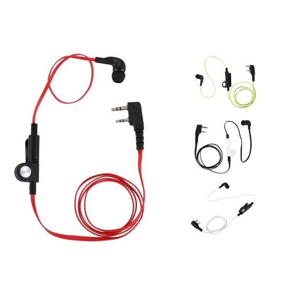 Retail 2 Pin Noodle Style Earbud Headphone K Plug Earpiece Headset For Baofeng Uv5R Bf-888S Uv5R Radio Y240823