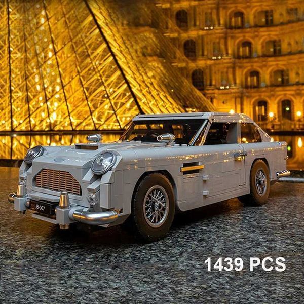 Blocks 1439 pieces of technical James Bond DB5 classic car 007 model building blocks 10262 car assembly building blocks toys for children ad