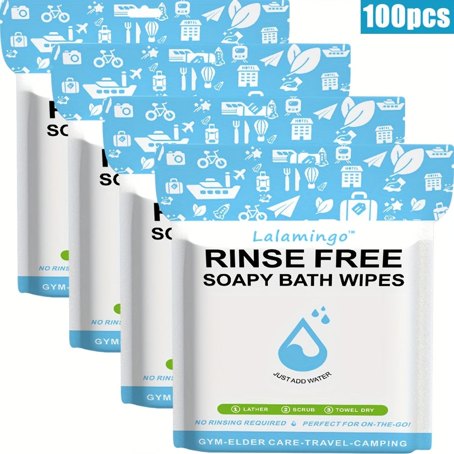 TEMU 25-50-100pcs 11. 81*11. 81in Disposable Bath Towel Soap Towel Foam Bath Towel Suitable For - Shower Towel, , And Dry, Or Rinse Required Portable