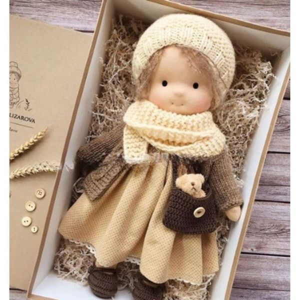 Factory Hot Selling Waldorf Plush Handmade Dolls Cotton Material BJD Doll Children&#039;s Girls Soft Action Toys Birthday Gifts