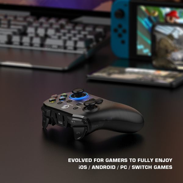 GameSir T4W Wired-T4 Pro 2.4GHz Bluetooth Mobile Game Controller for Android-iOS-PC-Nintendo Switch Apple Arcade and MFi Games