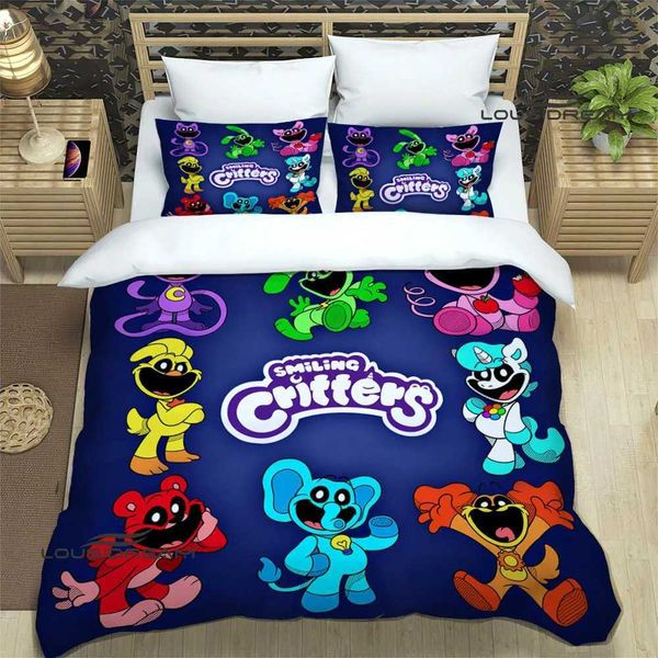 S-smiling crispers cartoon bedding set down duvet cover comfortable bedding set luxurious birthday gift X241029