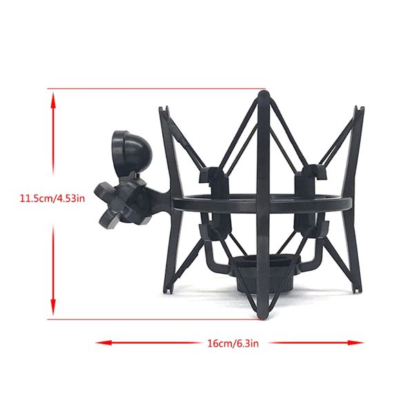 Universal Mic Microphone Shock Mount Adjustable Clip Holder Stand Recording Bracket Professional T84D