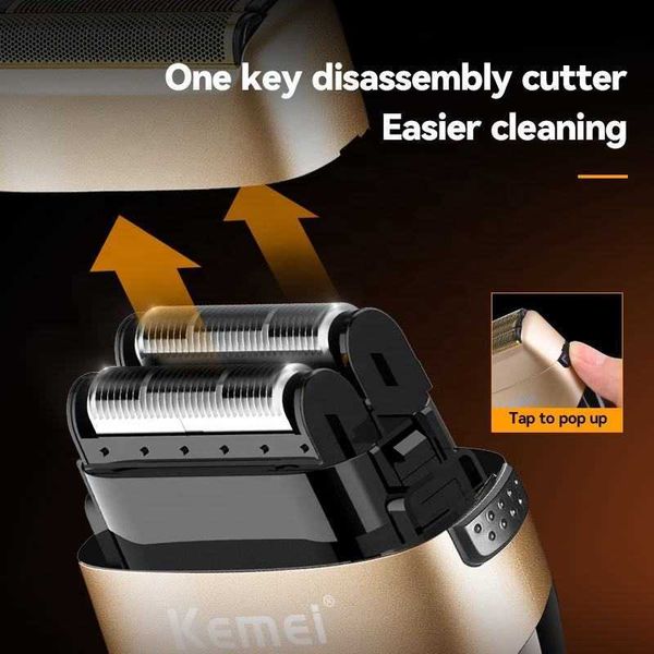 Shaving hine Electric Rechargeable For Men Shaver Razor Wet-Dry Use Beard Trimmer Charging Base