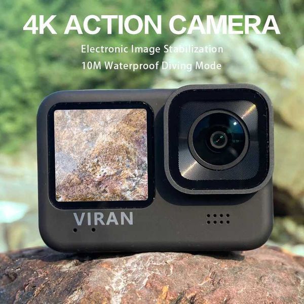 Sports Action Video Cameras CERASTES 2023 New 4K60FPS WiFi Anti-shake Action Camera Go With Remote Control Screen Waterproof Sport Camera pr